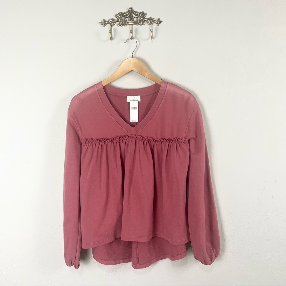 T.La Mauve V-Neck Sweatshirt